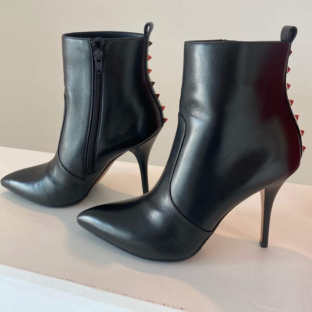 Valentino Black Spike Bootie